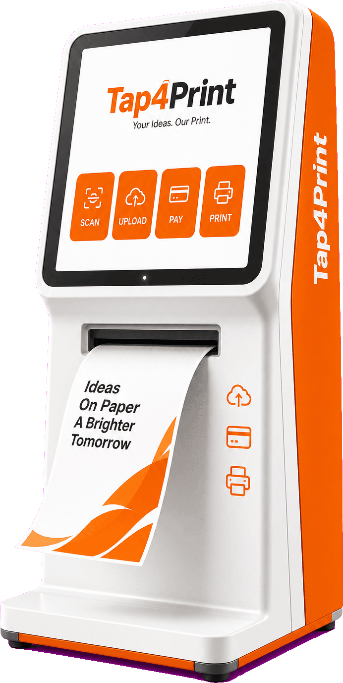 Tap4Print self-service printing kiosk